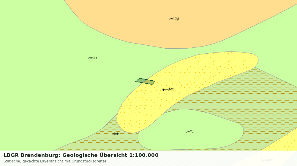 Statische Kartenansicht: LBGR Brandenburg: Geologische Übersicht 1:100.000