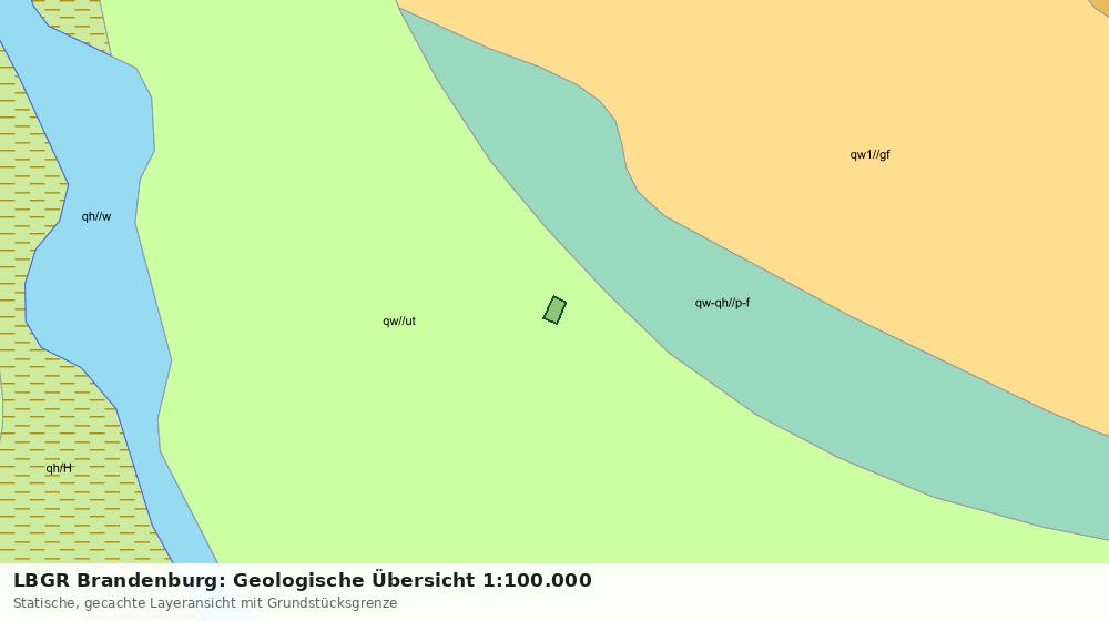 Statische Kartenansicht: LBGR Brandenburg: Geologische Übersicht 1:100.000