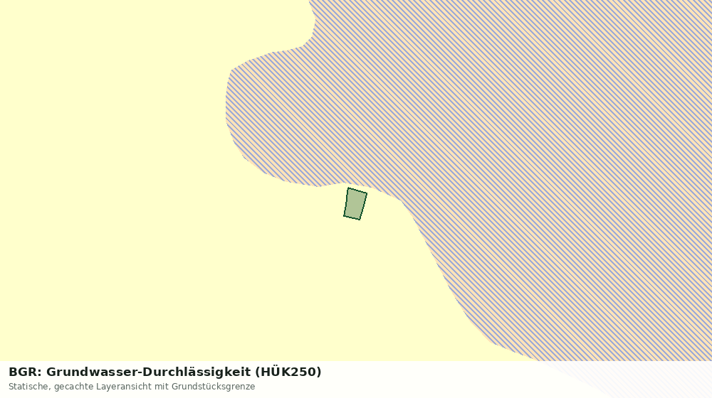 Statische Kartenansicht: BGR: Grundwasser-Durchlässigkeit (HÜK250)