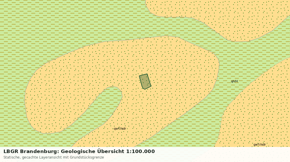 Statische Kartenansicht: LBGR Brandenburg: Geologische Übersicht 1:100.000