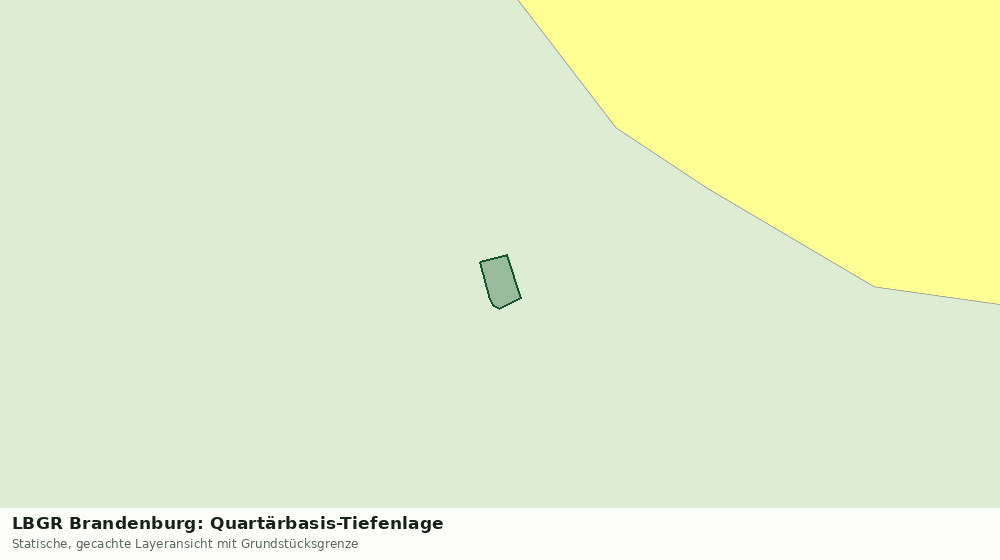 Statische Kartenansicht: LBGR Brandenburg: Quartärbasis-Tiefenlage