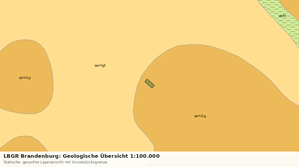 Statische Kartenansicht: LBGR Brandenburg: Geologische Übersicht 1:100.000