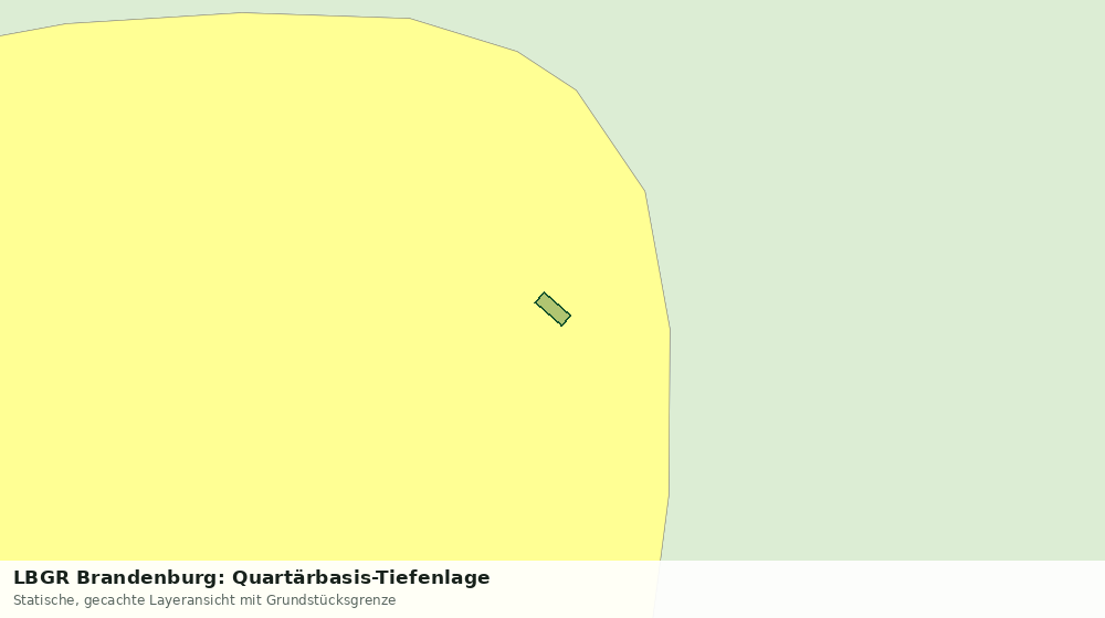 Statische Kartenansicht: LBGR Brandenburg: Quartärbasis-Tiefenlage