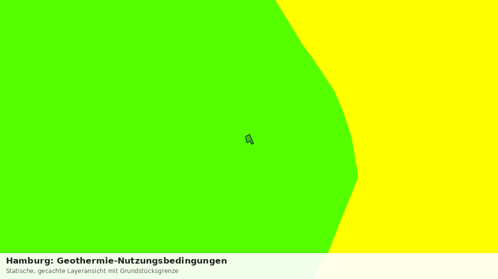 Statische Kartenansicht: Hamburg: Geothermie-Nutzungsbedingungen