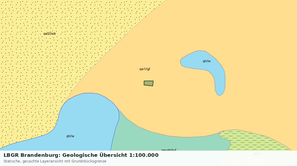 Statische Kartenansicht: LBGR Brandenburg: Geologische Übersicht 1:100.000
