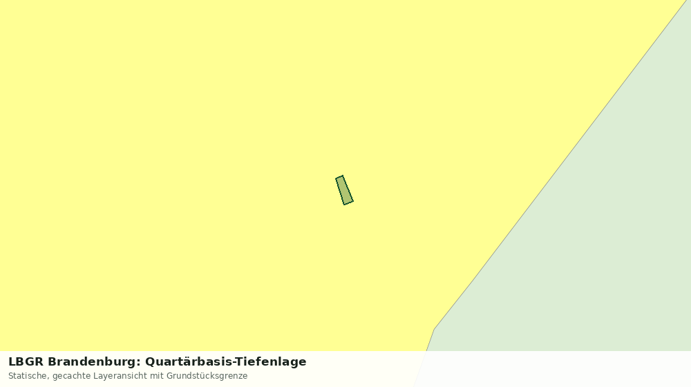 Statische Kartenansicht: LBGR Brandenburg: Quartärbasis-Tiefenlage