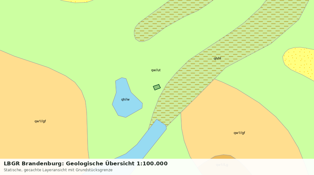 Statische Kartenansicht: LBGR Brandenburg: Geologische Übersicht 1:100.000