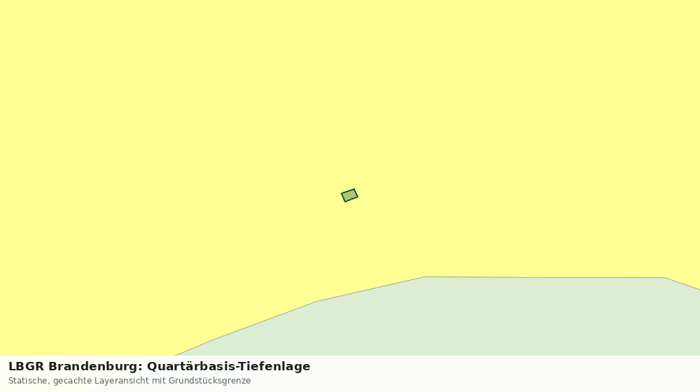 Statische Kartenansicht: LBGR Brandenburg: Quartärbasis-Tiefenlage