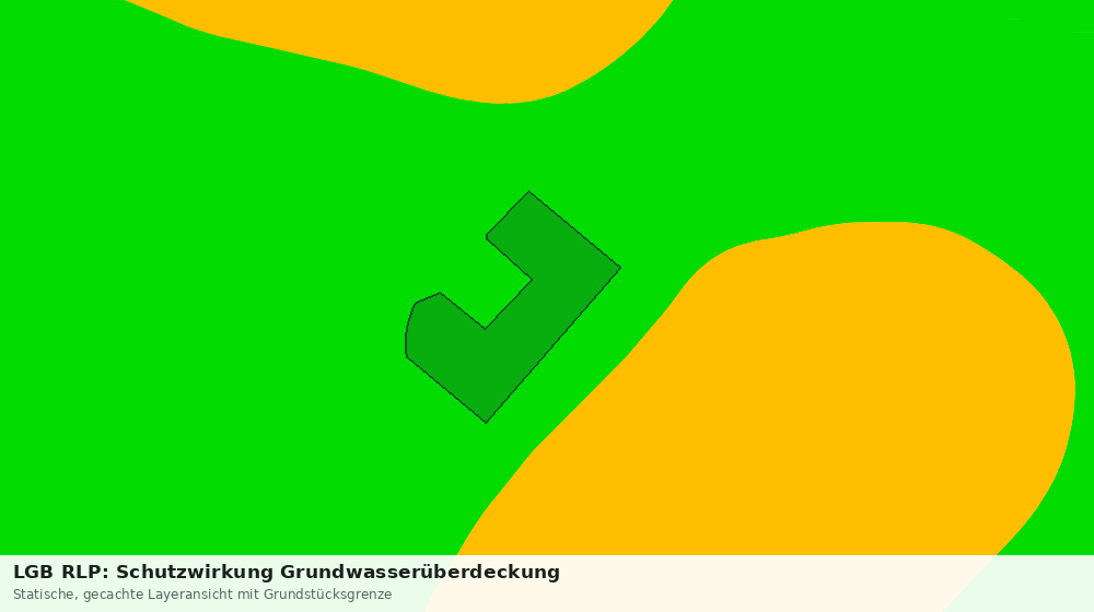 Statische Kartenansicht: LGB RLP: Schutzwirkung Grundwasserüberdeckung