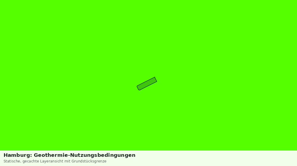 Statische Kartenansicht: Hamburg: Geothermie-Nutzungsbedingungen