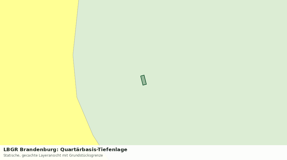 Statische Kartenansicht: LBGR Brandenburg: Quartärbasis-Tiefenlage