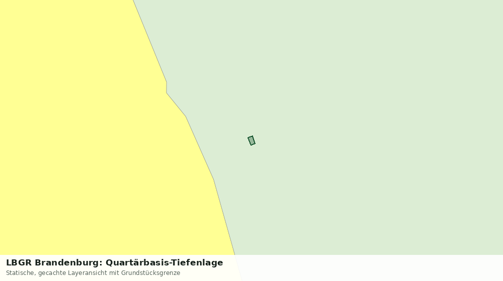 Statische Kartenansicht: LBGR Brandenburg: Quartärbasis-Tiefenlage