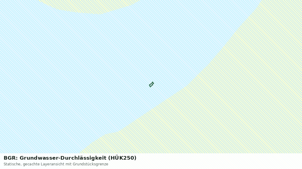 Statische Kartenansicht: BGR: Grundwasser-Durchlässigkeit (HÜK250)