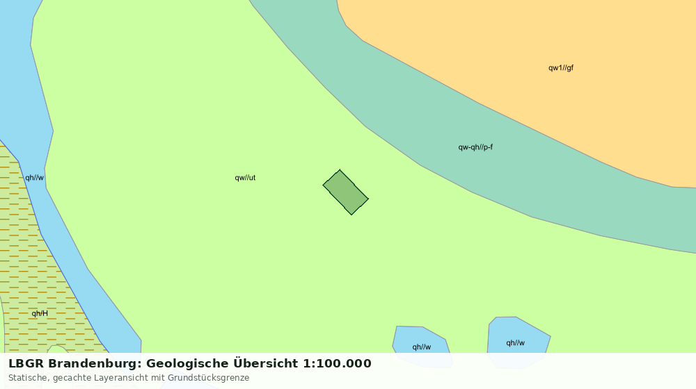 Statische Kartenansicht: LBGR Brandenburg: Geologische Übersicht 1:100.000