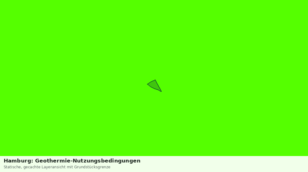 Statische Kartenansicht: Hamburg: Geothermie-Nutzungsbedingungen
