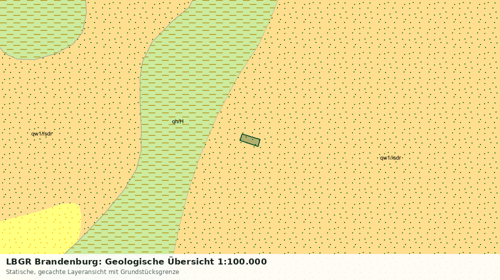 Statische Kartenansicht: LBGR Brandenburg: Geologische Übersicht 1:100.000