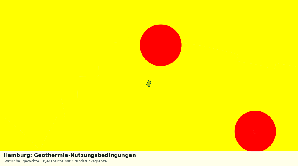 Statische Kartenansicht: Hamburg: Geothermie-Nutzungsbedingungen