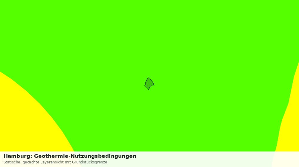 Statische Kartenansicht: Hamburg: Geothermie-Nutzungsbedingungen