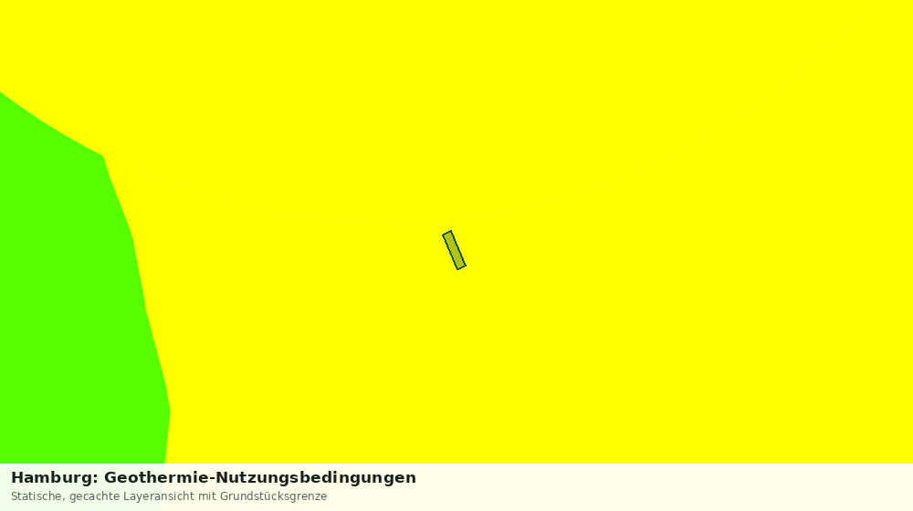 Statische Kartenansicht: Hamburg: Geothermie-Nutzungsbedingungen