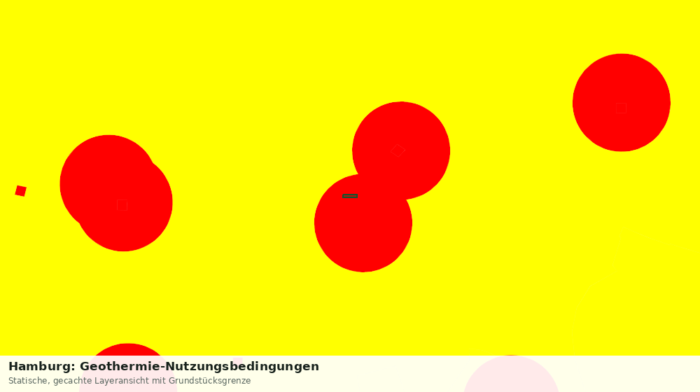 Statische Kartenansicht: Hamburg: Geothermie-Nutzungsbedingungen