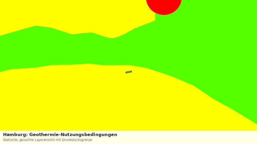 Statische Kartenansicht: Hamburg: Geothermie-Nutzungsbedingungen