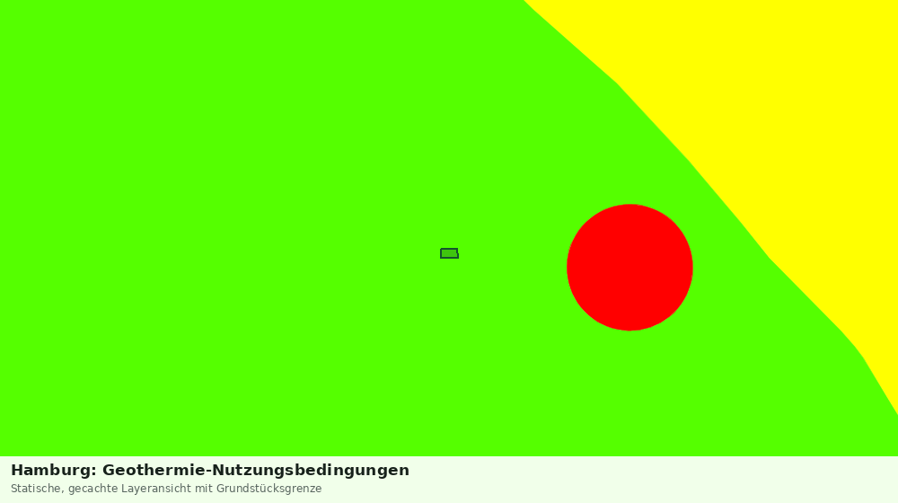 Statische Kartenansicht: Hamburg: Geothermie-Nutzungsbedingungen