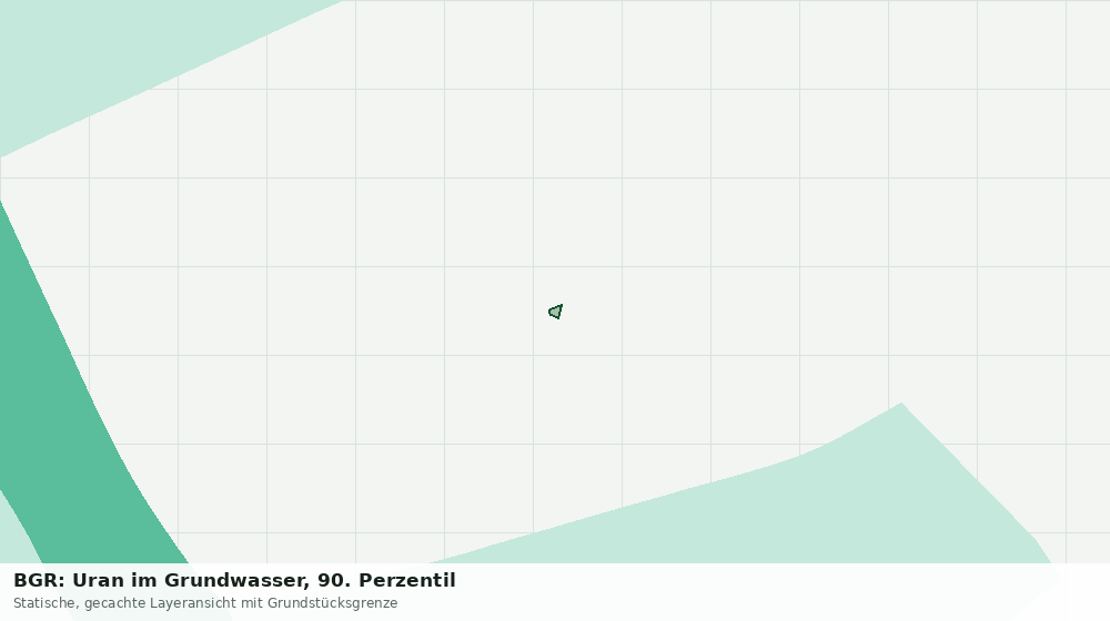 Statische Kartenansicht: BGR: Uran im Grundwasser, 90. Perzentil