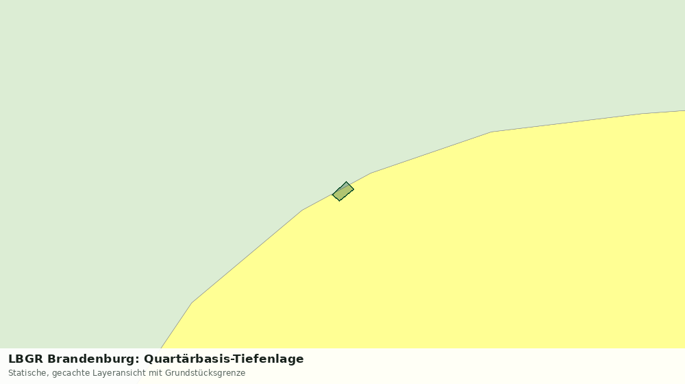 Statische Kartenansicht: LBGR Brandenburg: Quartärbasis-Tiefenlage