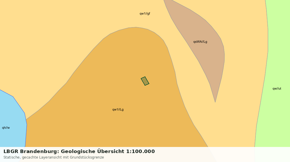Statische Kartenansicht: LBGR Brandenburg: Geologische Übersicht 1:100.000