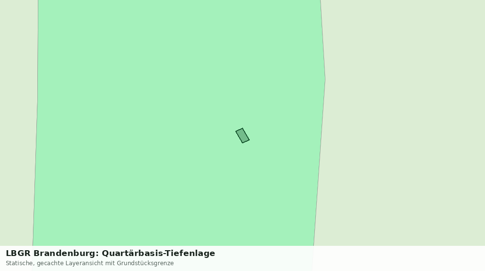 Statische Kartenansicht: LBGR Brandenburg: Quartärbasis-Tiefenlage