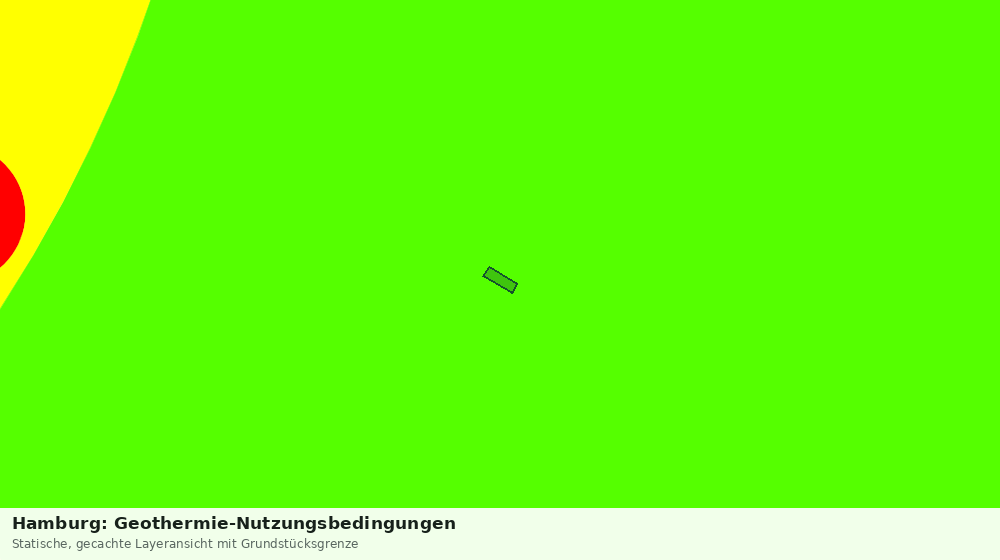 Statische Kartenansicht: Hamburg: Geothermie-Nutzungsbedingungen