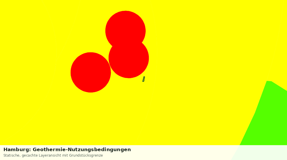 Statische Kartenansicht: Hamburg: Geothermie-Nutzungsbedingungen