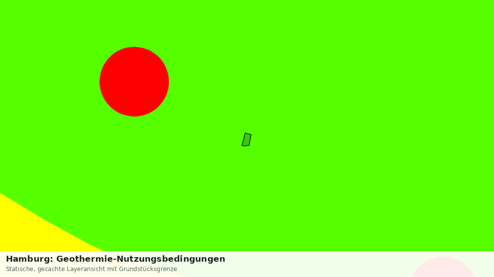 Statische Kartenansicht: Hamburg: Geothermie-Nutzungsbedingungen