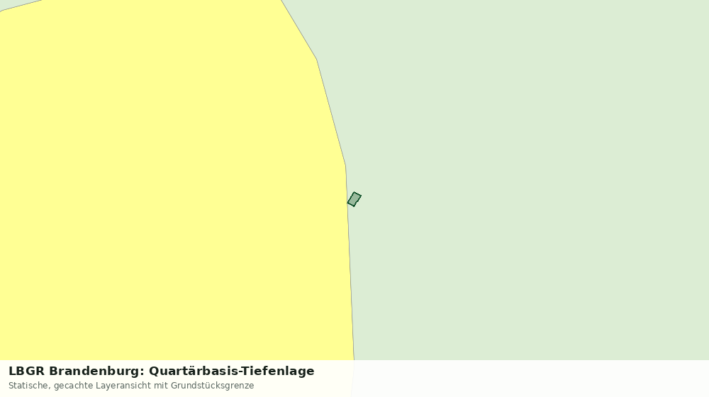 Statische Kartenansicht: LBGR Brandenburg: Quartärbasis-Tiefenlage