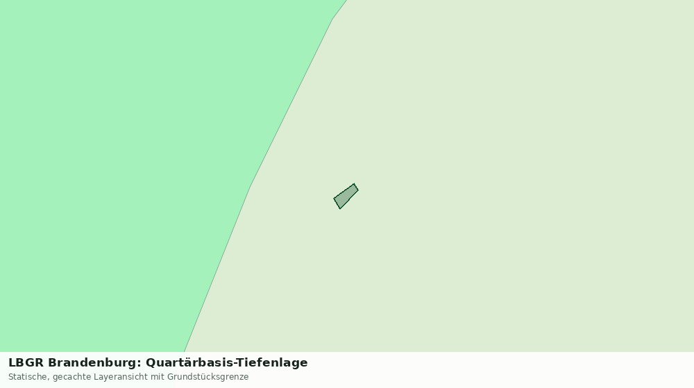 Statische Kartenansicht: LBGR Brandenburg: Quartärbasis-Tiefenlage