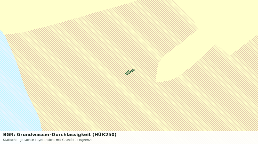 Statische Kartenansicht: BGR: Grundwasser-Durchlässigkeit (HÜK250)