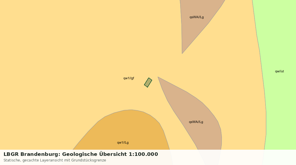 Statische Kartenansicht: LBGR Brandenburg: Geologische Übersicht 1:100.000