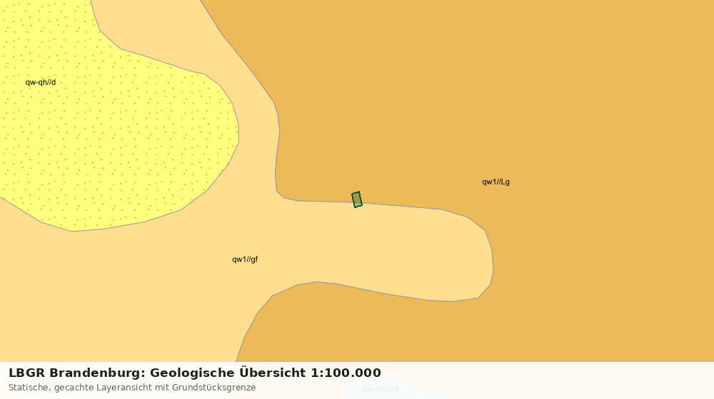 Statische Kartenansicht: LBGR Brandenburg: Geologische Übersicht 1:100.000