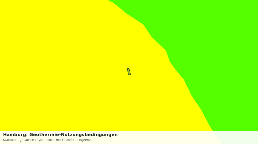Statische Kartenansicht: Hamburg: Geothermie-Nutzungsbedingungen