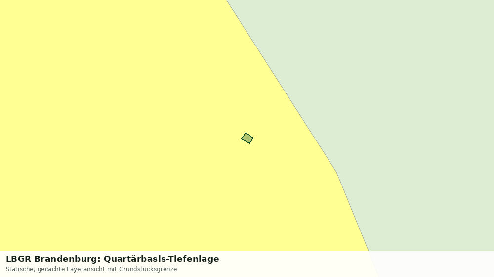 Statische Kartenansicht: LBGR Brandenburg: Quartärbasis-Tiefenlage
