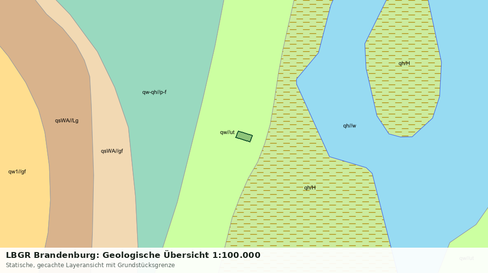 Statische Kartenansicht: LBGR Brandenburg: Geologische Übersicht 1:100.000
