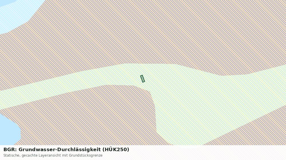 Statische Kartenansicht: BGR: Grundwasser-Durchlässigkeit (HÜK250)