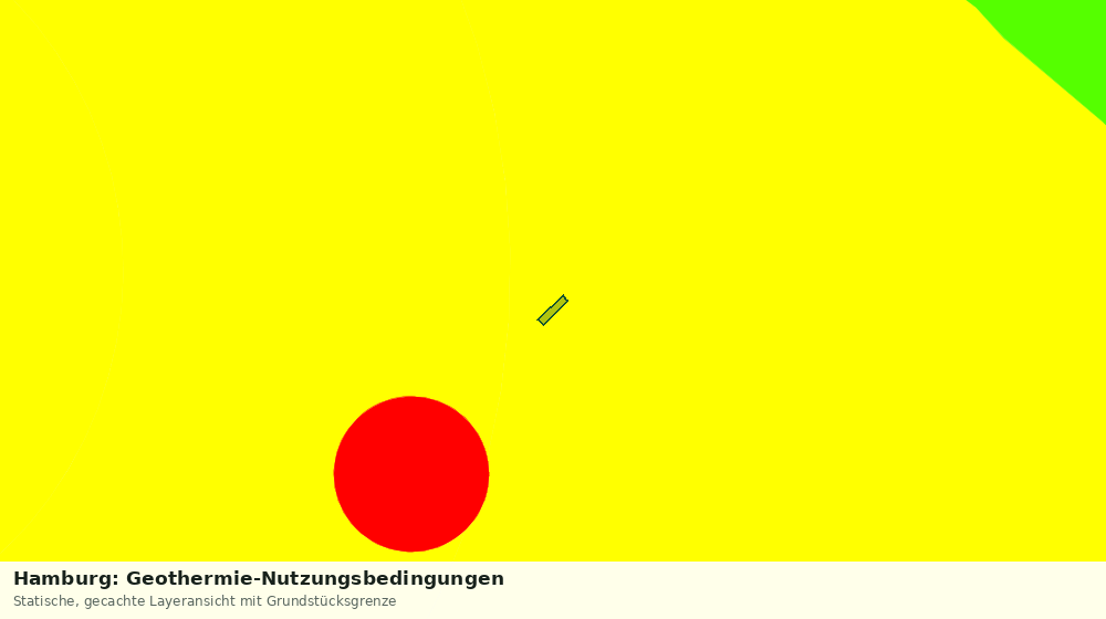 Statische Kartenansicht: Hamburg: Geothermie-Nutzungsbedingungen