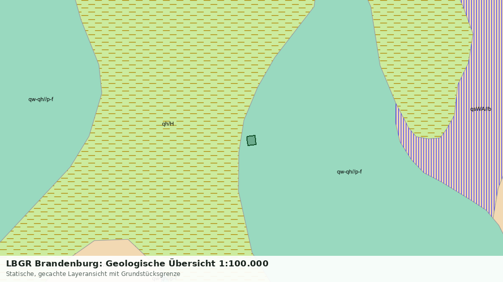Statische Kartenansicht: LBGR Brandenburg: Geologische Übersicht 1:100.000
