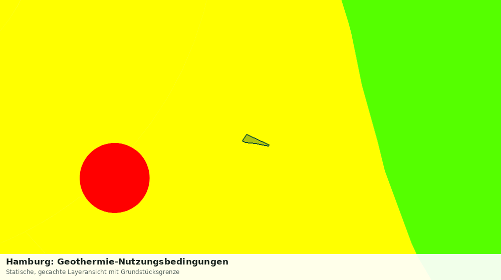 Statische Kartenansicht: Hamburg: Geothermie-Nutzungsbedingungen