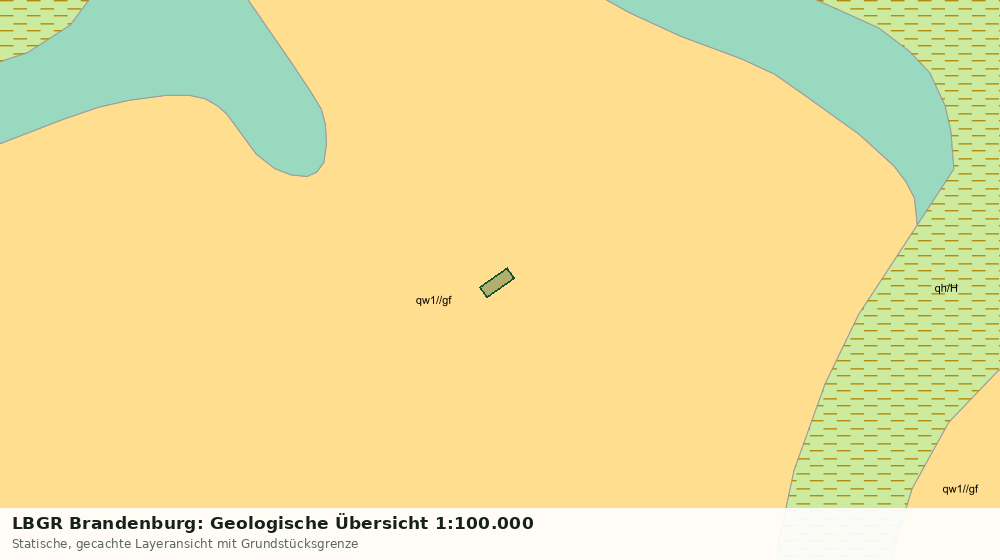 Statische Kartenansicht: LBGR Brandenburg: Geologische Übersicht 1:100.000