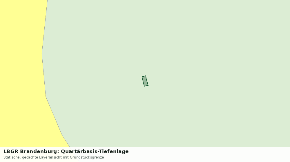 Statische Kartenansicht: LBGR Brandenburg: Quartärbasis-Tiefenlage