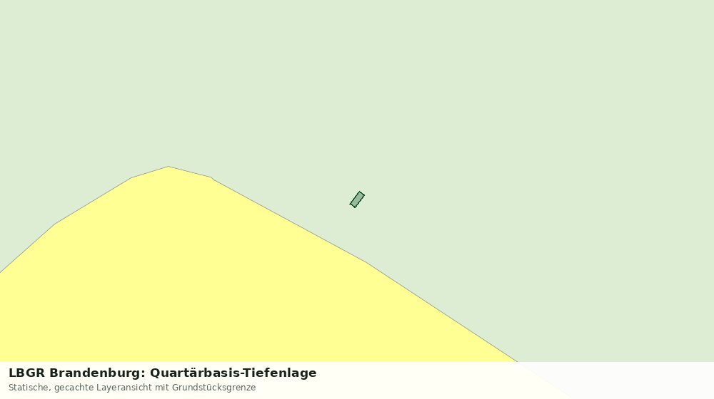 Statische Kartenansicht: LBGR Brandenburg: Quartärbasis-Tiefenlage