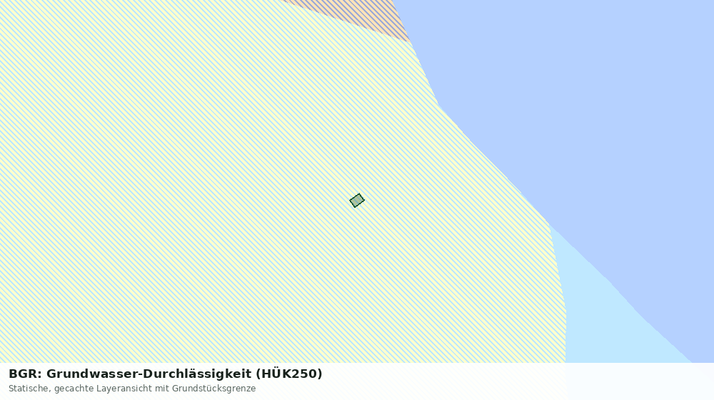 Statische Kartenansicht: BGR: Grundwasser-Durchlässigkeit (HÜK250)