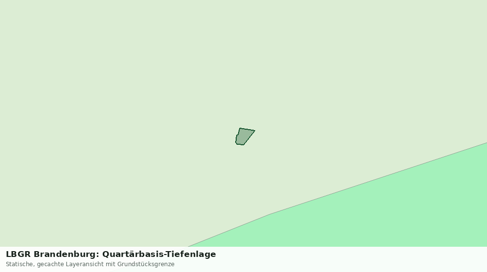 Statische Kartenansicht: LBGR Brandenburg: Quartärbasis-Tiefenlage